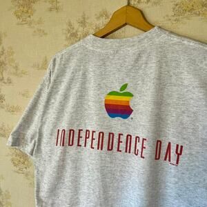 Vintage 1996 Apple Computer x Independence Day Promo T-Shirt | Size XL